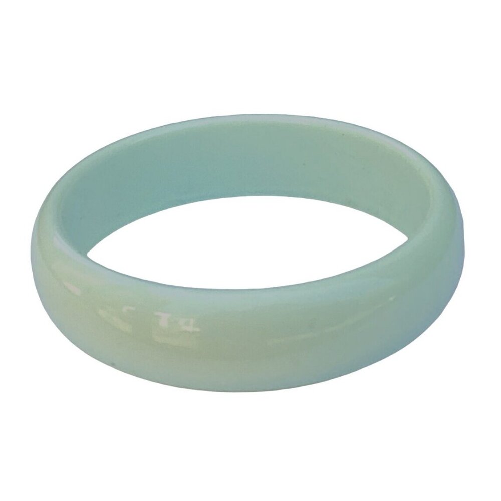 Vintage Pastel Green Lucite Bangle Bracelet Minimalist Color Pop Seafoam Mint - Picture 2 of 6